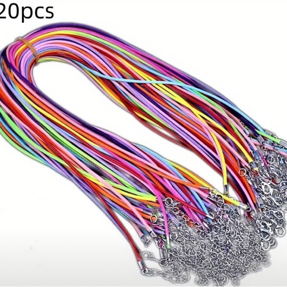 20PCS Mixed Color Necklace Rope Cords